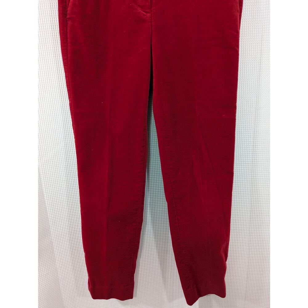 Talbots Rsvp! Ruby Red Stretch Velvet, Ruffled An… - image 7